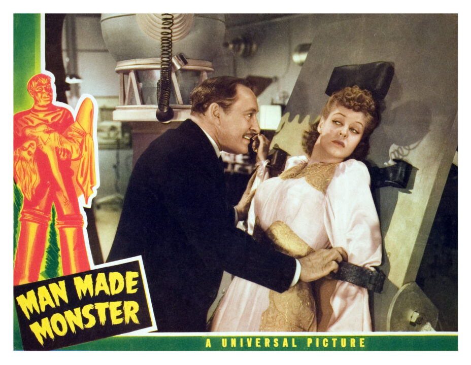 MAN MADE MONSTER, Lionel Atwill, Anne Nagel 1941.