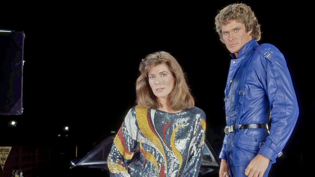 KNIGHT RIDER, Patricia McPherson, David Hasselhoff, 1982-86.