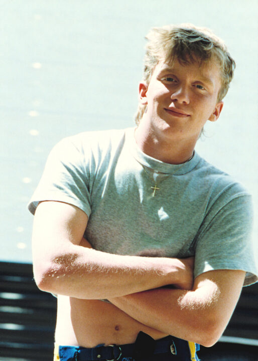 ANTHONY MICHAEL HALL, from the film Johnny Be Good, 1988