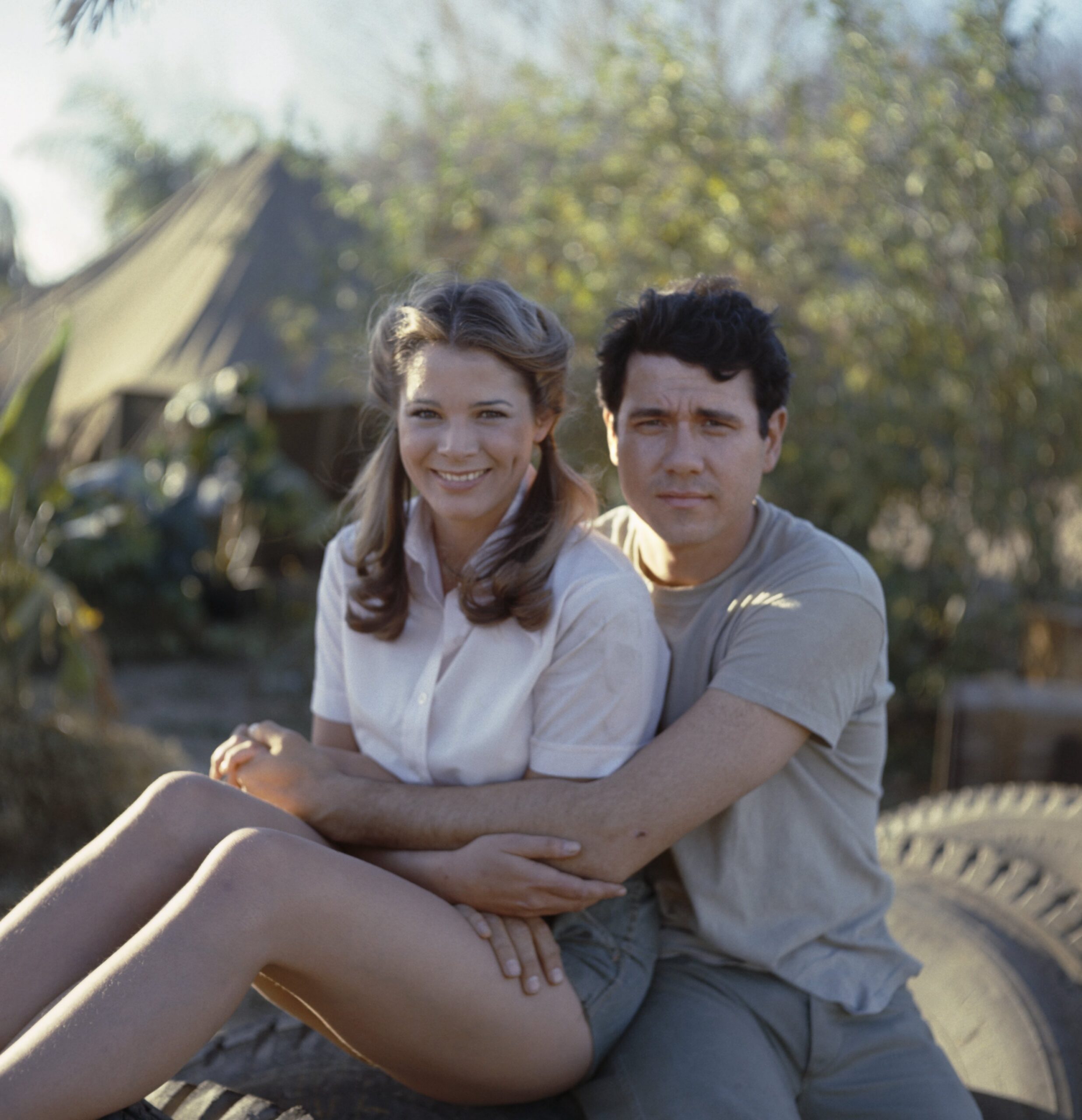 BAA BAA BLACK SHEEP -- "W*A*S*P*S" Episode 22 -- Aired 3/1/77 -- Pictured: (l-r) Melinda Naud as Elsa, John Larroquette as Lt. Bob Anderson -- 