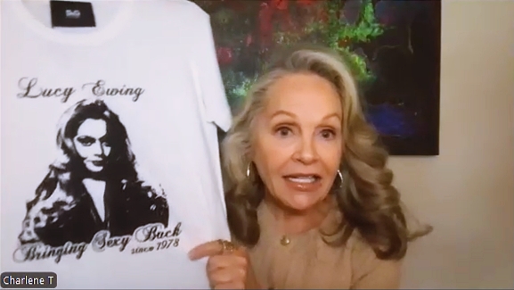 Charlene Tilton shows Dallas Collectibles