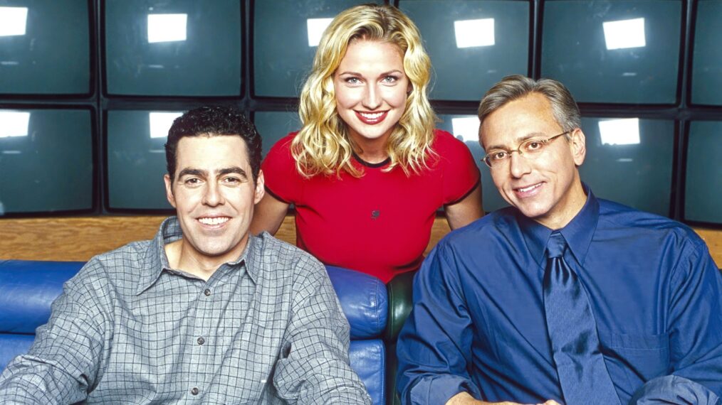 LOVELINE, from left: Adam Carolla, Kris McGaha, Dr. Drew Pinsky, 1996-2000