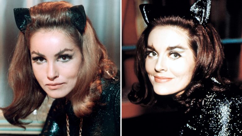 Julie Newmar and Lee Meriwether as Catwoman from Batman