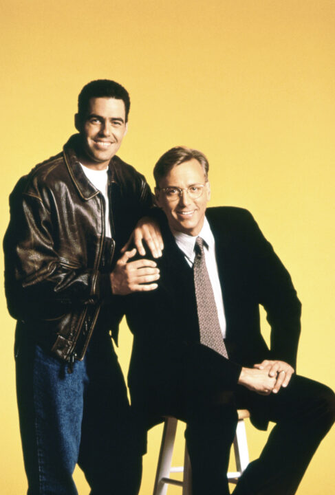 LOVELINE, (from left): Adam Carolla, Dr. Drew Pinsky, 1996-2000