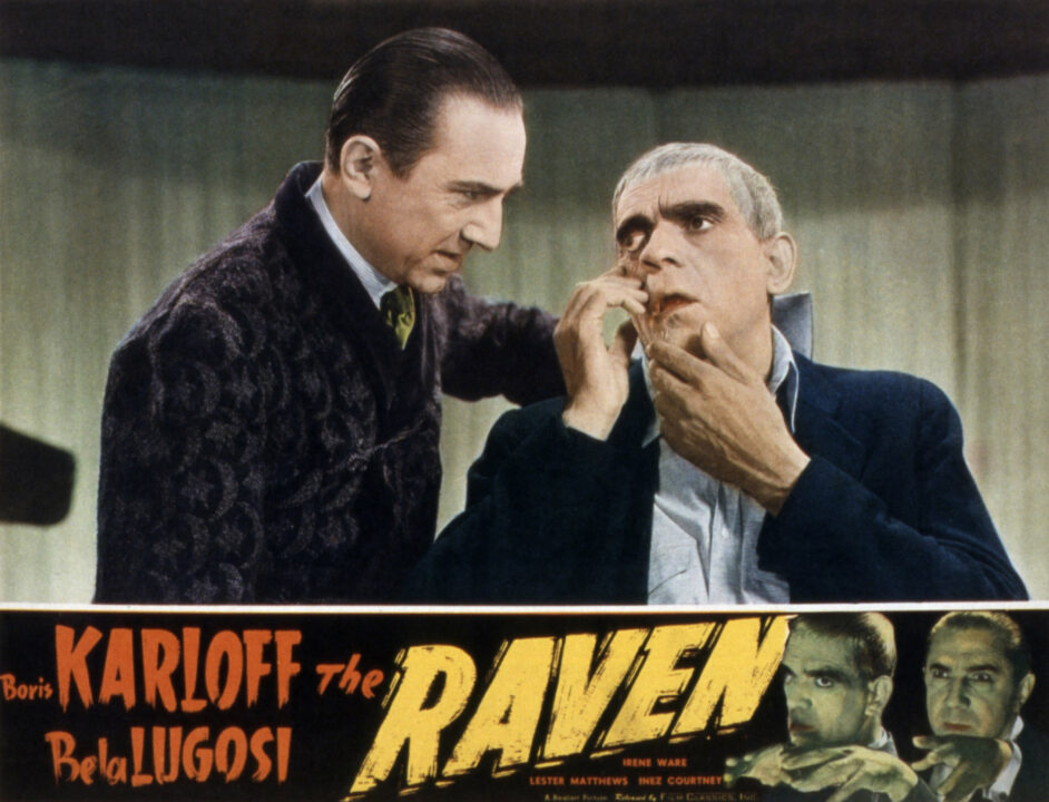 THE RAVEN, Bela Lugosi, Boris Karloff, 1935