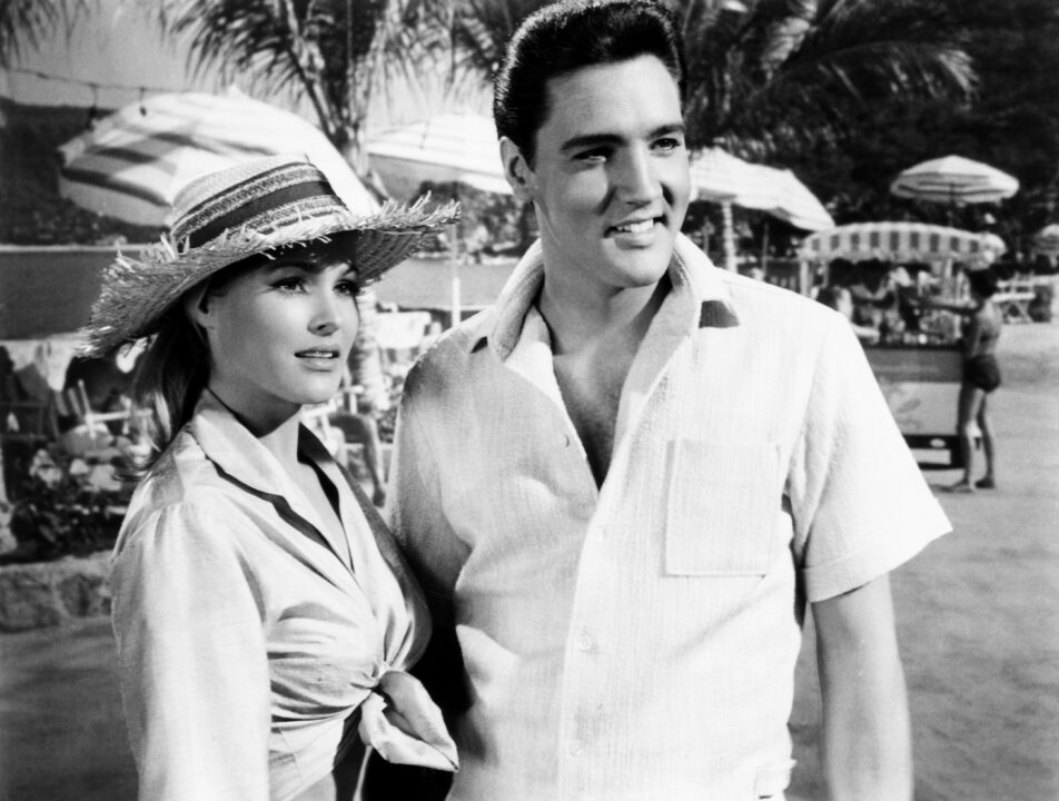 FUN IN ACAPULCO, from left, Ursula Andress, Elvis Presley, 1963