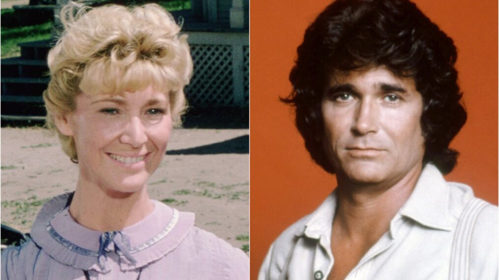 Charlotte Stewart, Michael Landon, in 'Little House on the Prairie'