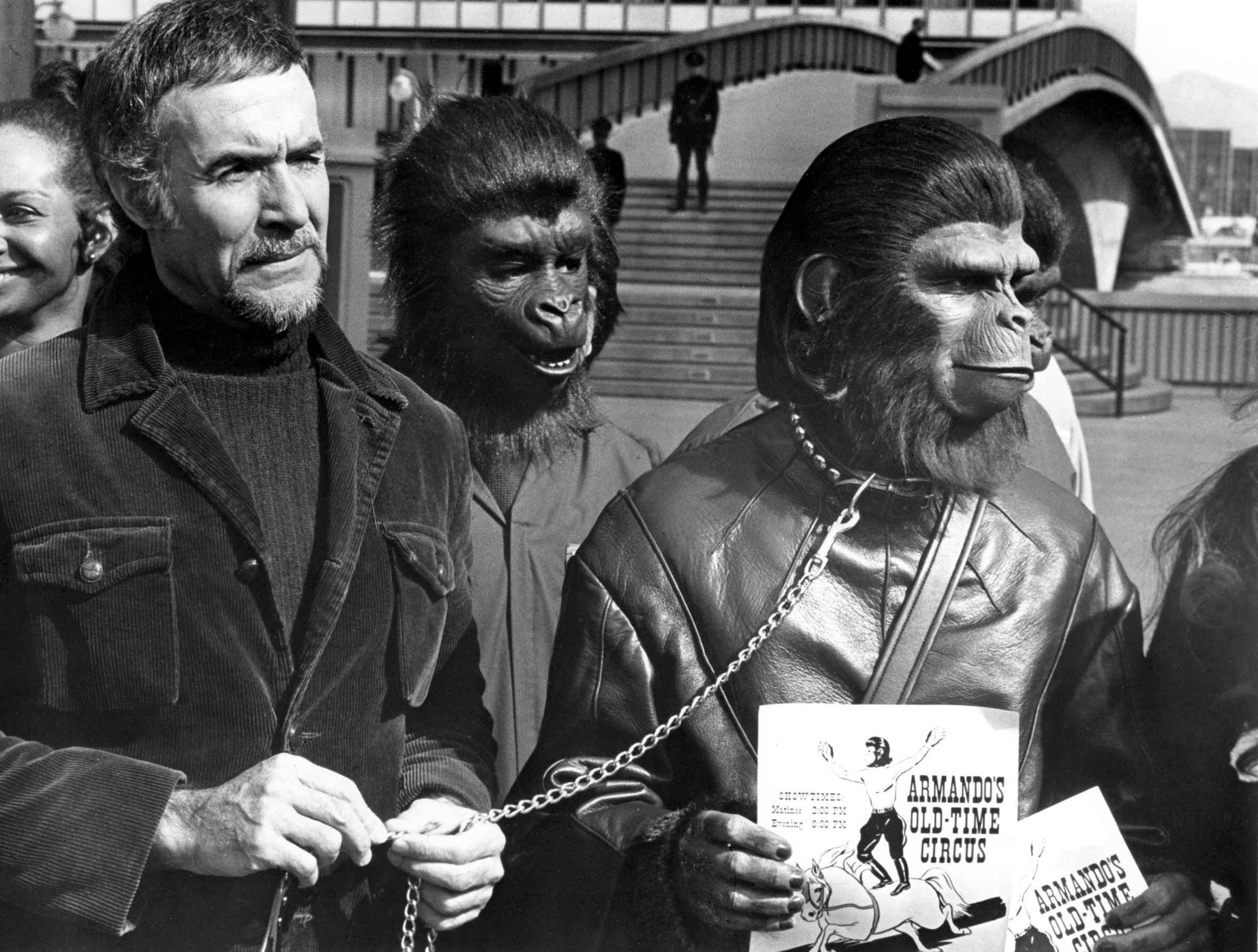 CONQUEST OF THE PLANET OF THE APES, Ricardo Montalban, Roddy McDowall, 1972. 