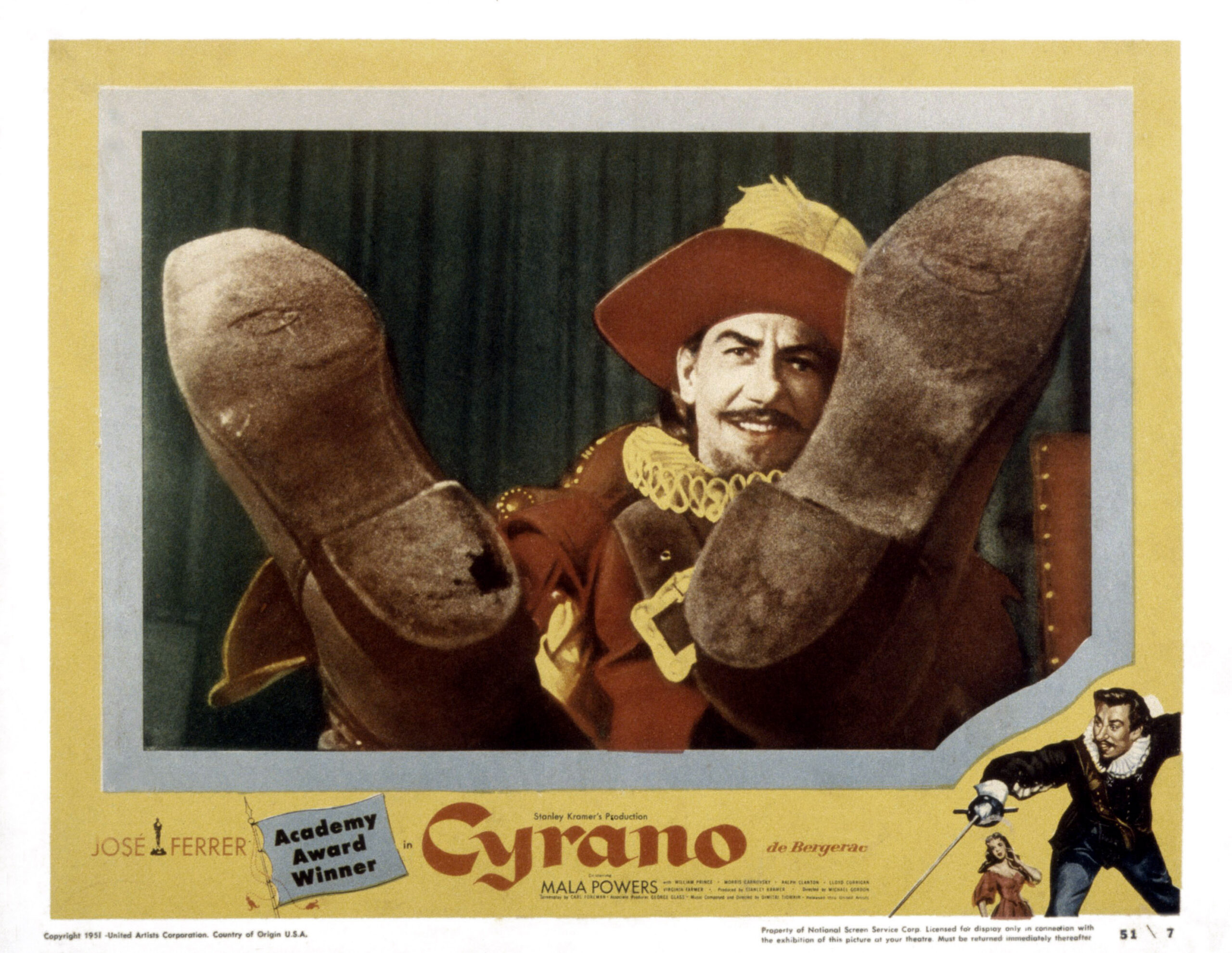 CYRANO DE BERGERAC, Jose Ferrer, 1950
