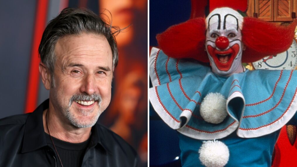 David Arquette and Larry Harmon as bozo
