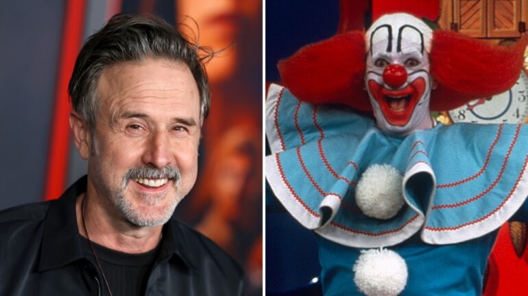 David Arquette and Larry Harmon as bozo
