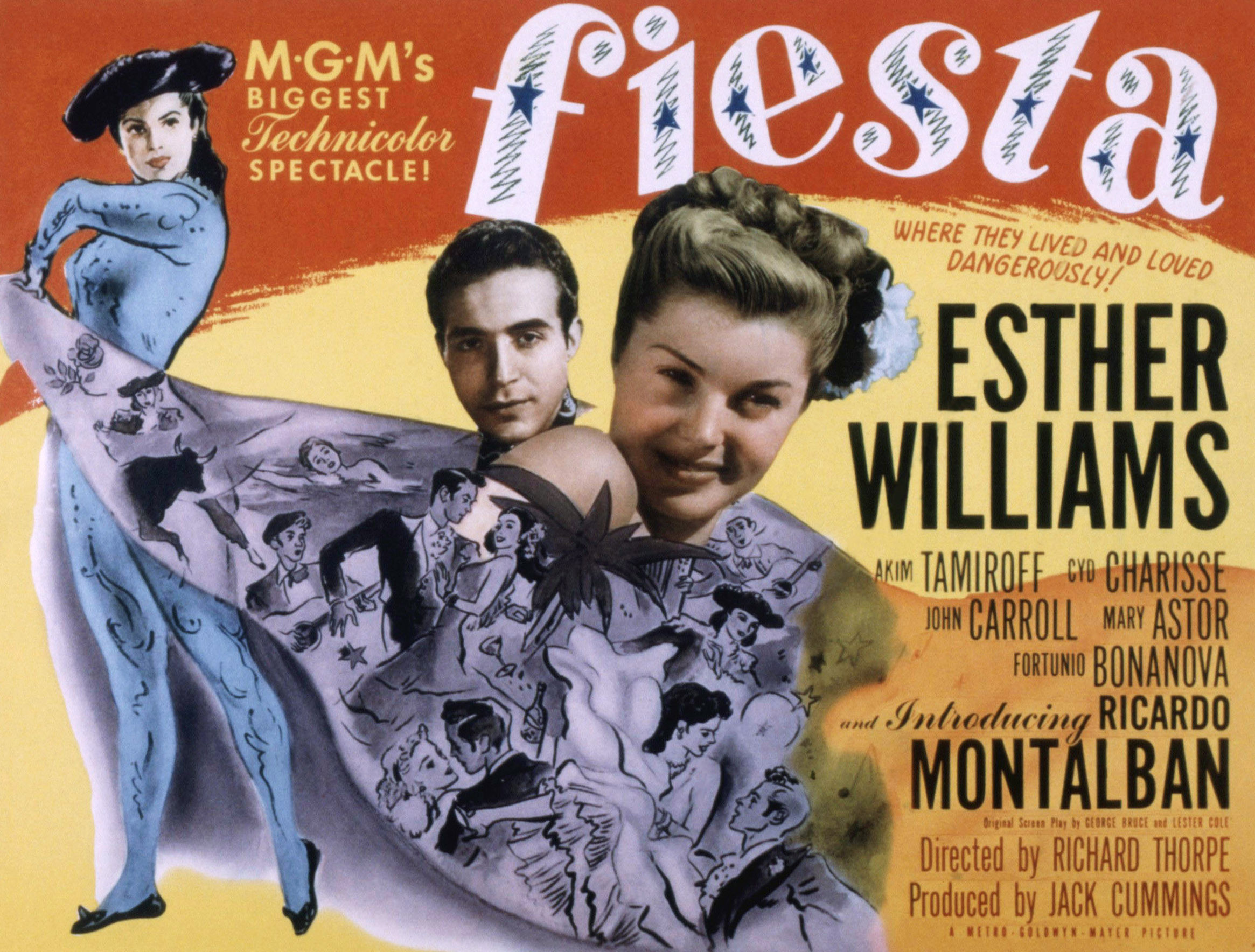 FIESTA, Esther Williams, Ricardo Montalban, 1947