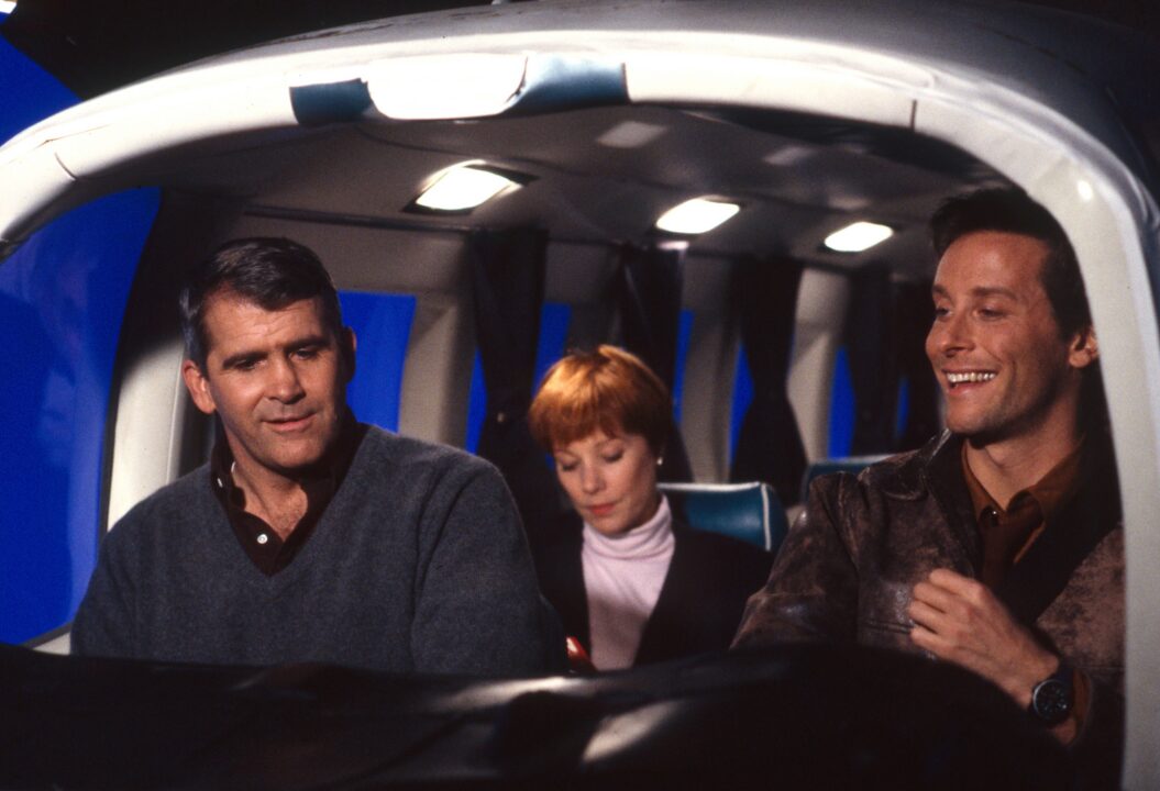 WINGS, front from left: Oliver North, Steven Weber, 'Take My Life, Please,' (Season 3, Episode 18, aired Feb 27, 1992), 1990-97