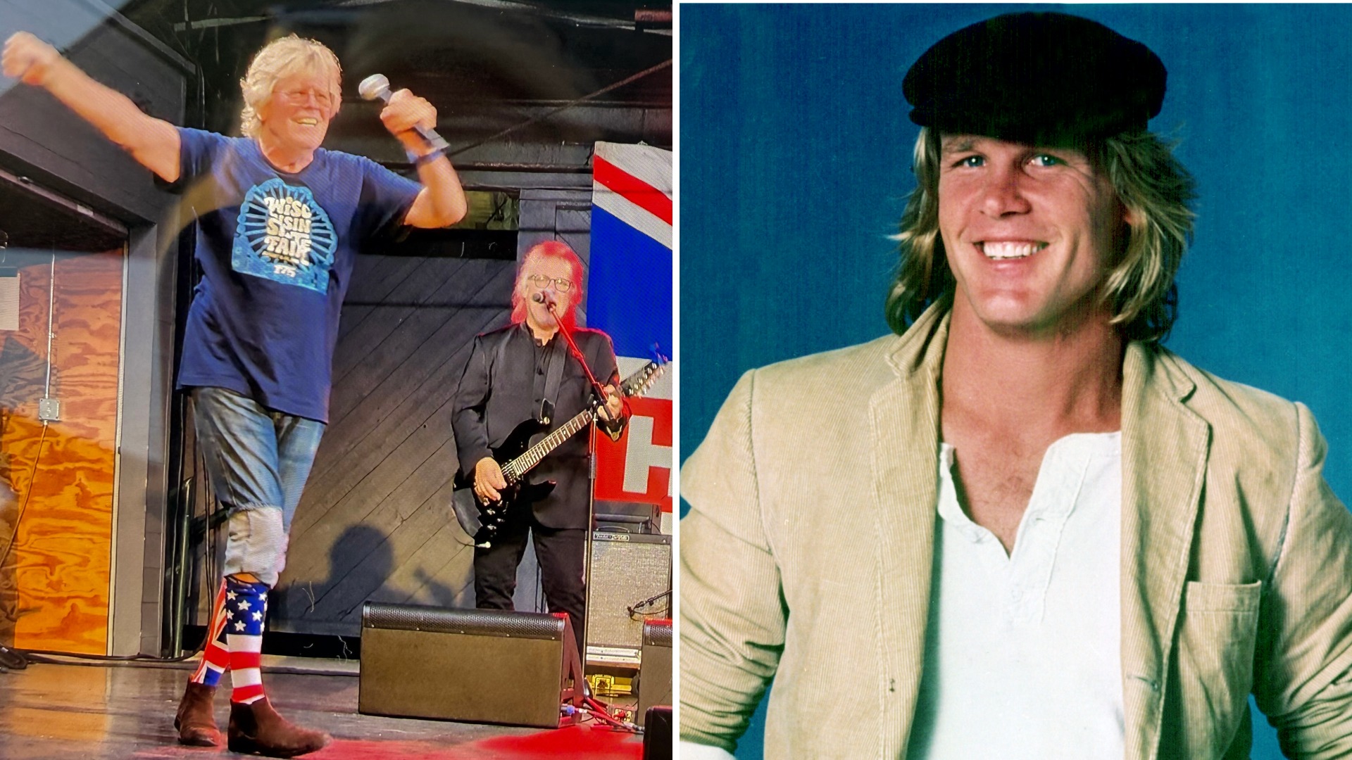 Peter Noone left, Nick Nolte right