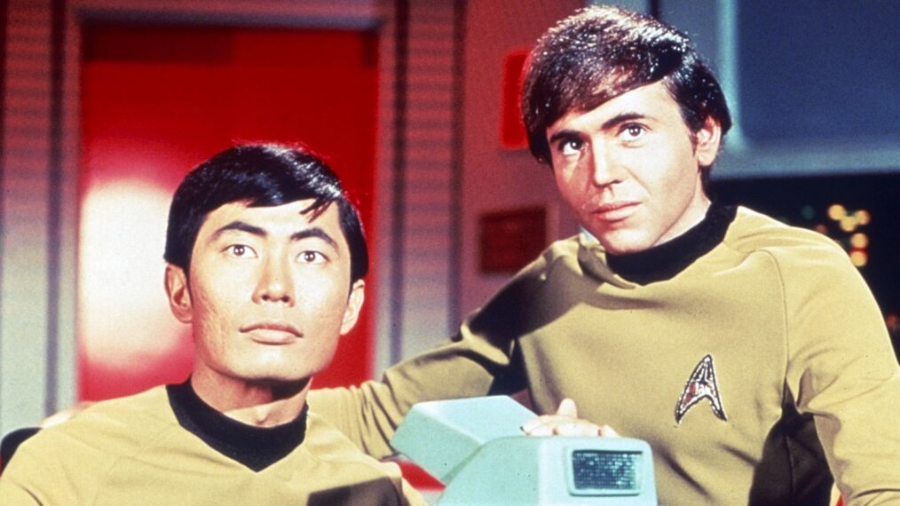 STAR TREK, from left: George Takei, Walter Koenig, 1966-69.