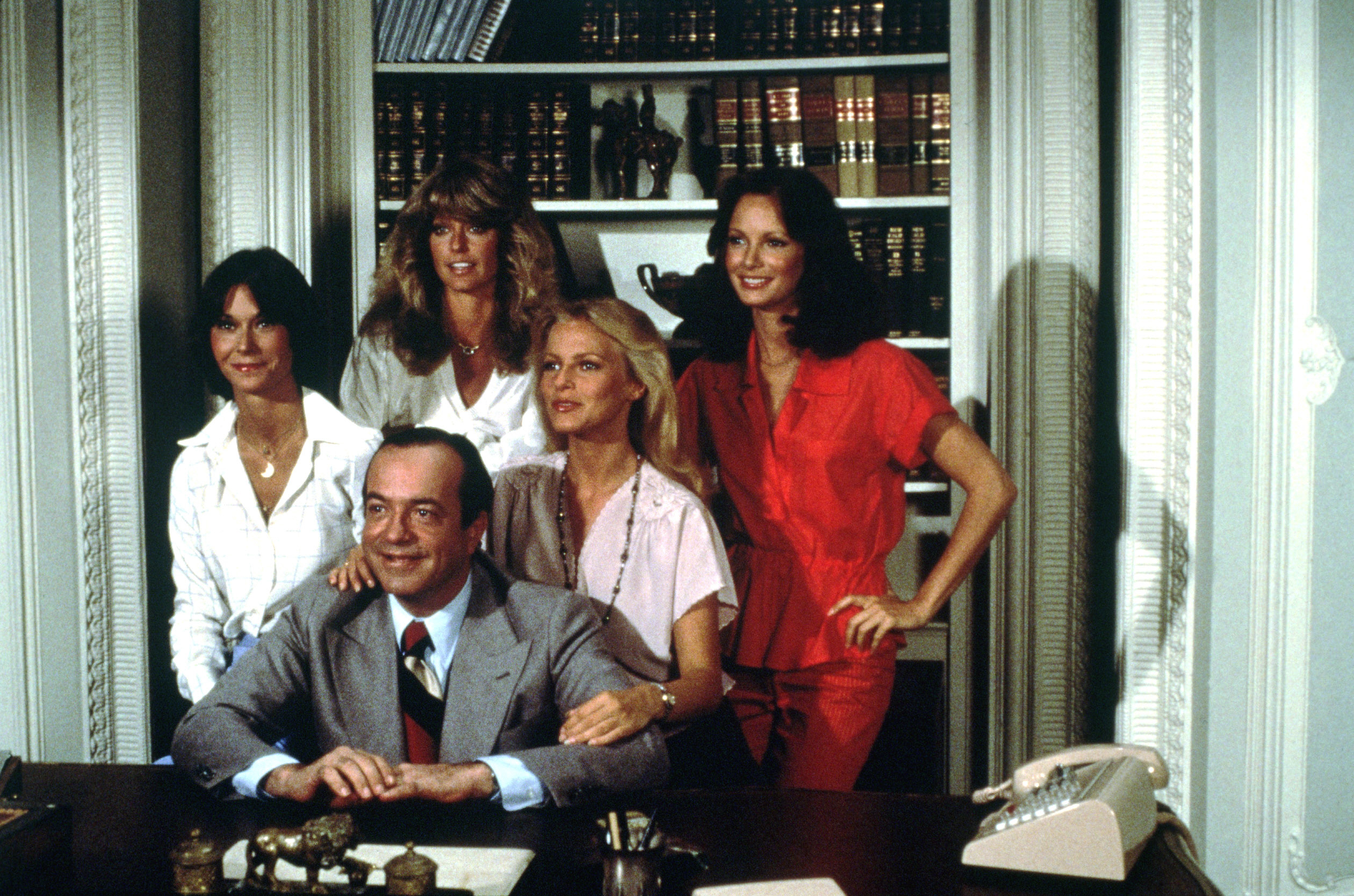 CHARLIE'S ANGELS, Kate Jackson, Farrah Fawcett, David Doyle, Cheryl Ladd, Jaclyn Smith, 1976-1981, third season