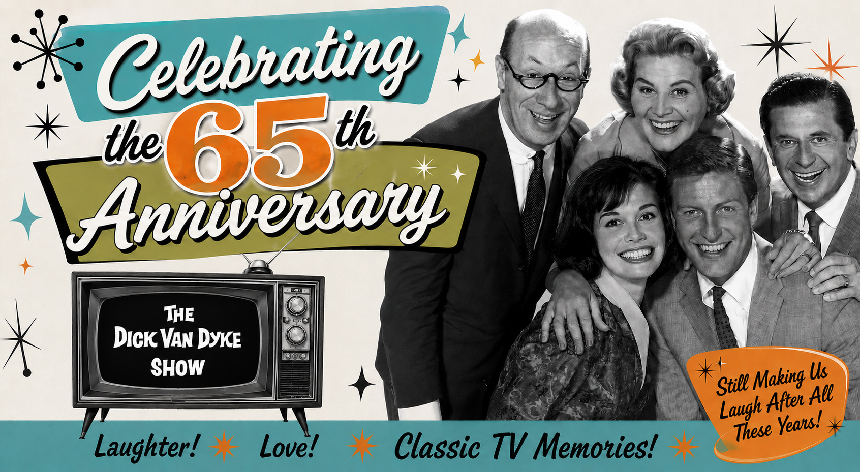 Dick Van Dyke 65th anniversary banner