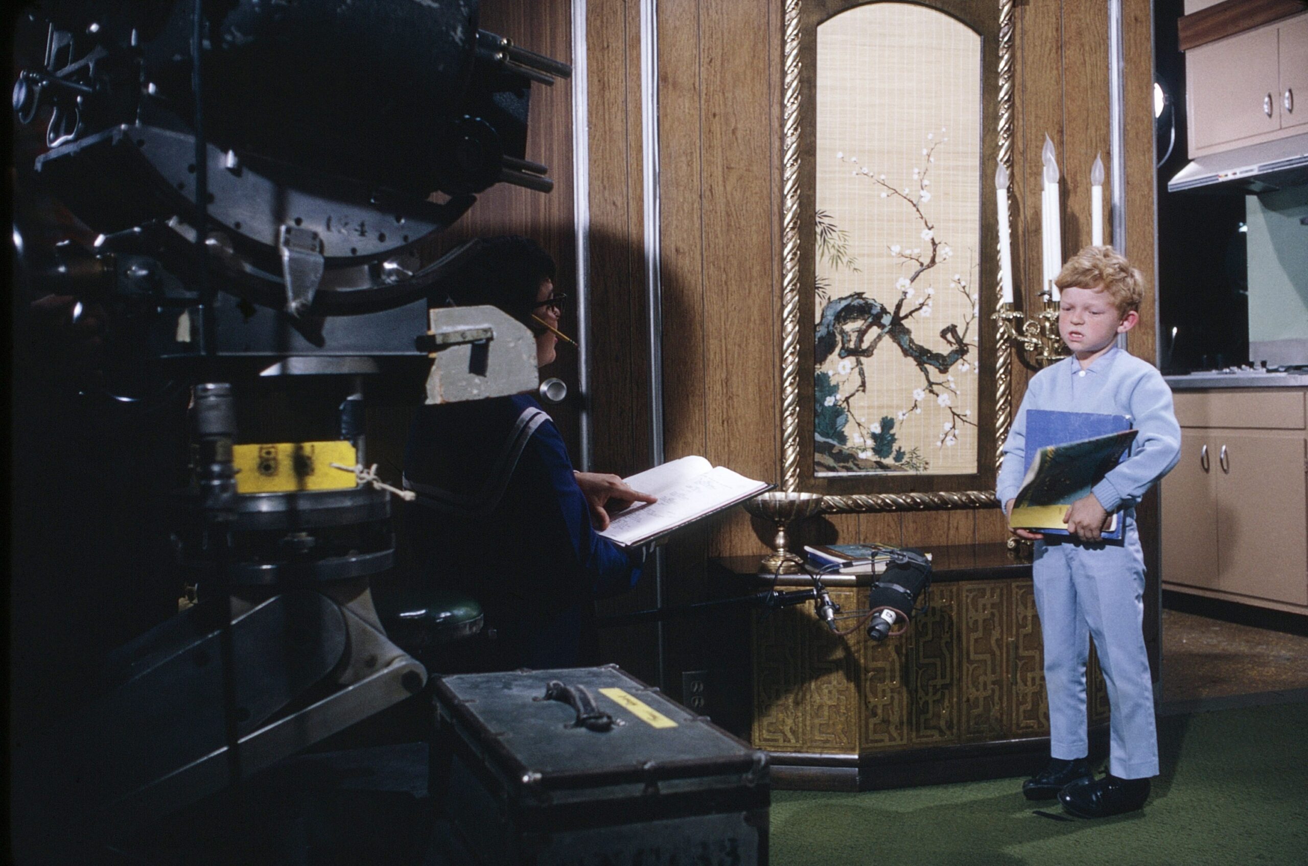 FAMILY AFFAIR, Johnny Whitaker, on-set, 1966-71 (1967 photo).