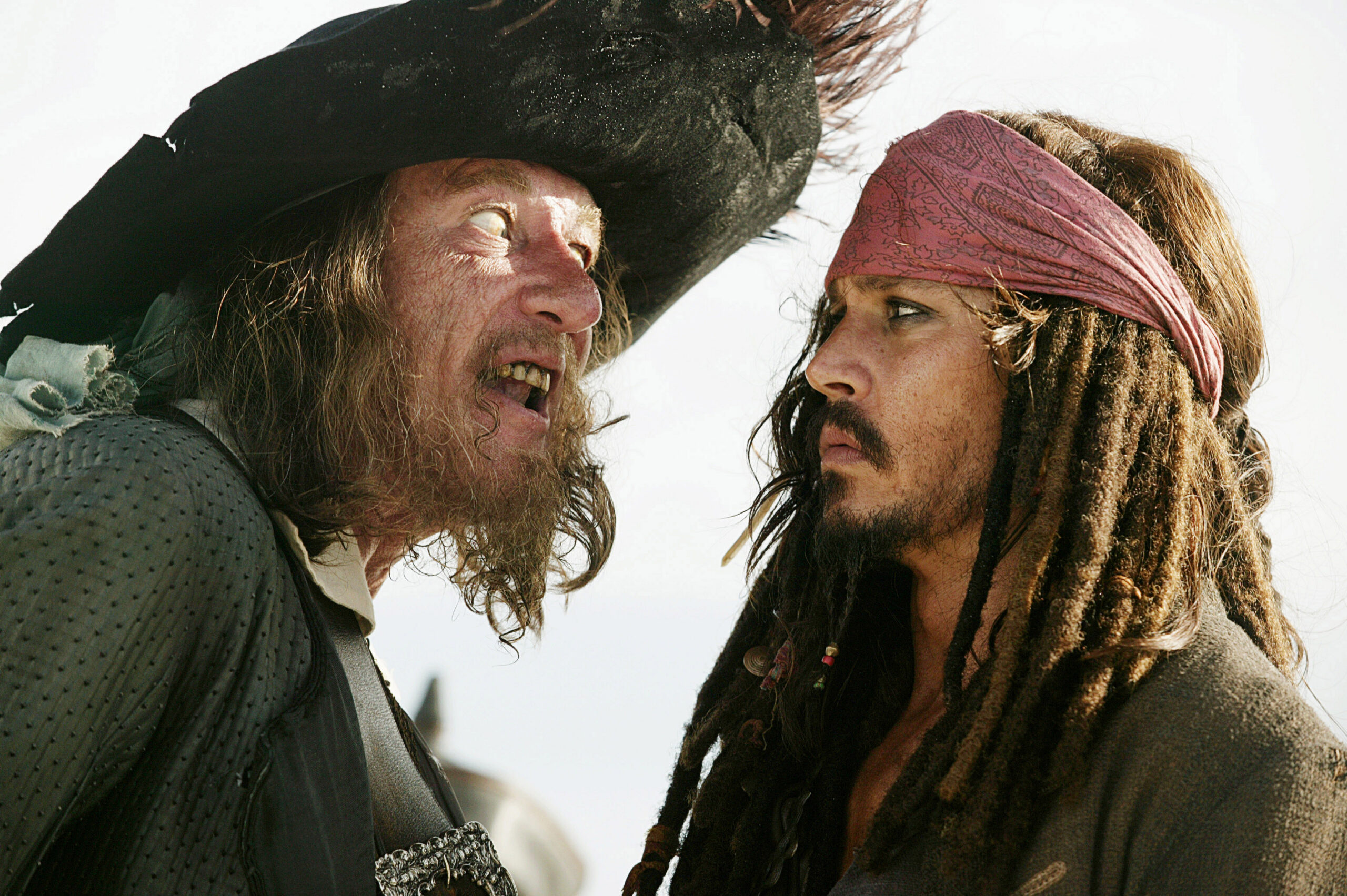 PIRATES OF THE CARIBBEAN: AT WORLDS END, (aka PIRATES OF THE CARIBBEAN 3), Geoffrey Rush, Johnny Depp, 2007. 