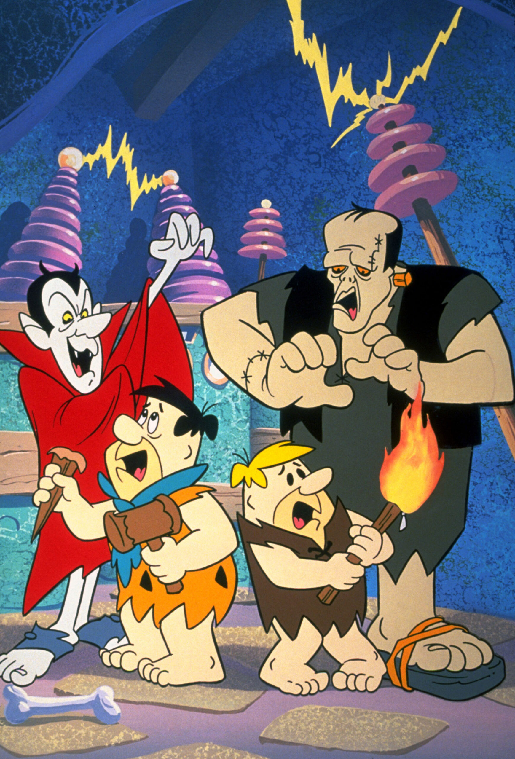 THE FLINTSTONES MEET ROCKULA AND FRANKENSTONE, Rockula, Fred Flintstone, Barney Rubble, Frankenstone, 1979