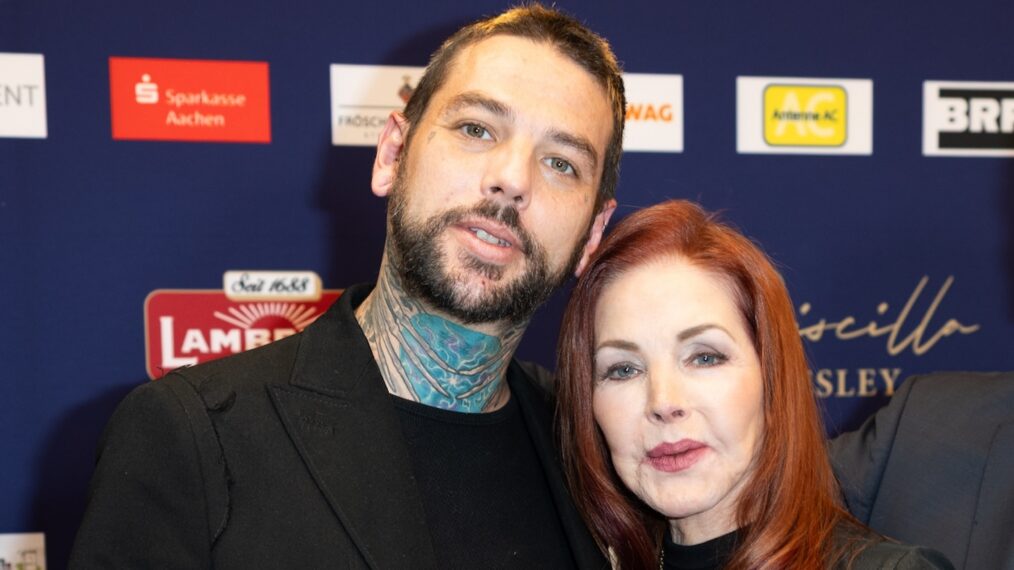 Priscilla Presley with her son Navarone Garibaldi Garcia