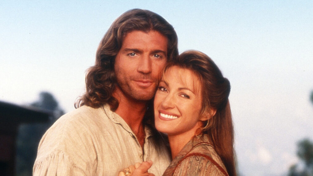 DR. QUINN, MEDICINE WOMAN, from left: Joe Lando, Jane Seymour, 1993-1998.