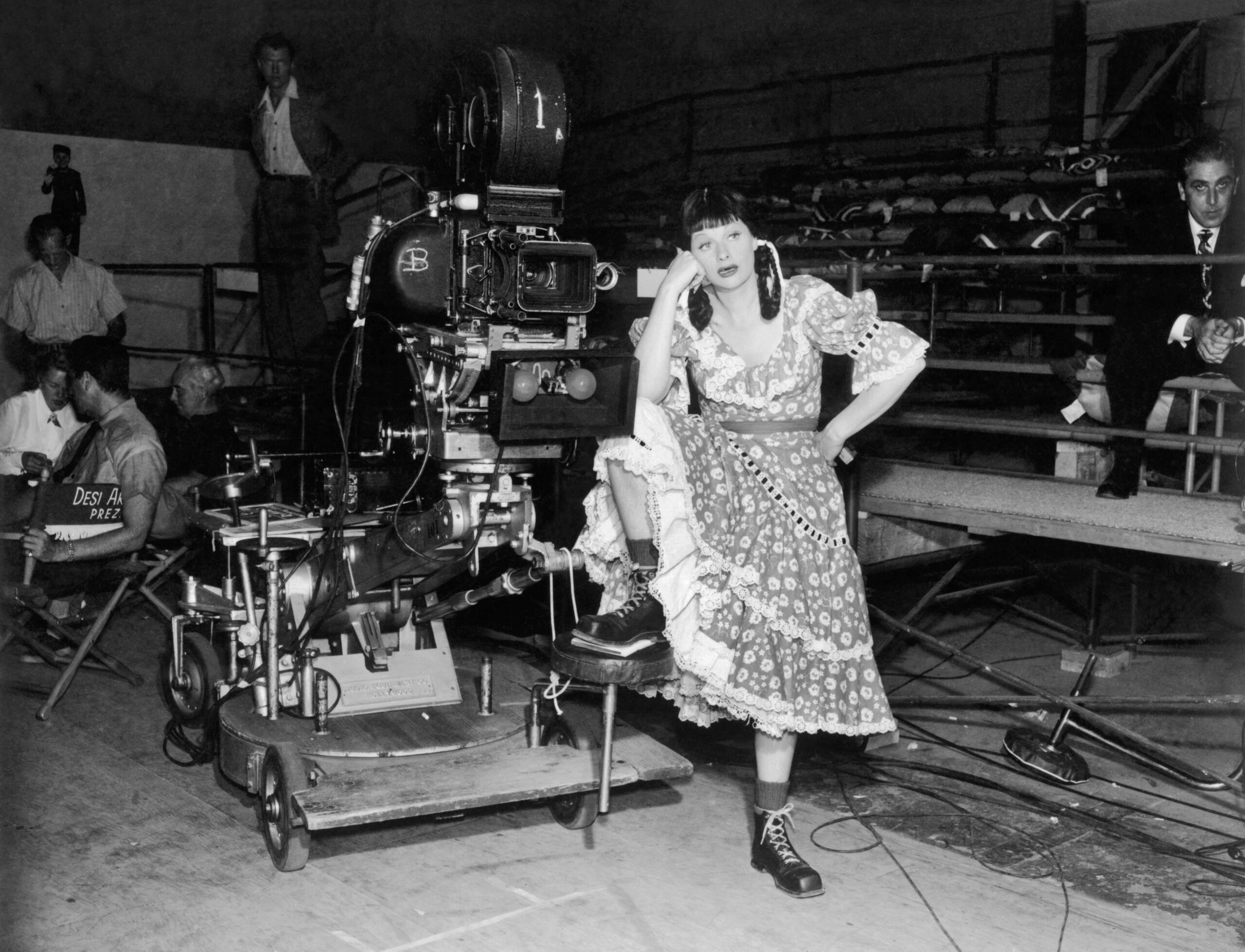 I LOVE LUCY, Lucille Ball on-set, 'The Girls Want To Go To A Nightclub', (Season 1, ep. 1, aired Oct. 15, 1951), 1951-57.