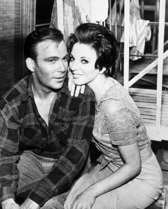 STAR TREK, from left: William Shatner, Joan Collins, 'The City on the Edge of Forever', season 1, ep 28, aired 4/6/1967, 1966-69.