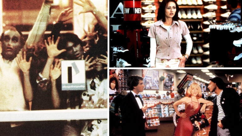 FAST TIMES AT RIDGEMONT HIGH, Brian Backer, Robert Romanus, 1982. (c) Universal Pictures/ Courtesy: Everett Collection; DAWN OF THE DEAD, (aka ZOMBIE), European lobbycard, 1978. © United Film Distribution /Courtesy Everett Collection; MALLRATS, Shannen Doherty, 1995, (c) Gramercy/courtesy Everett Collection