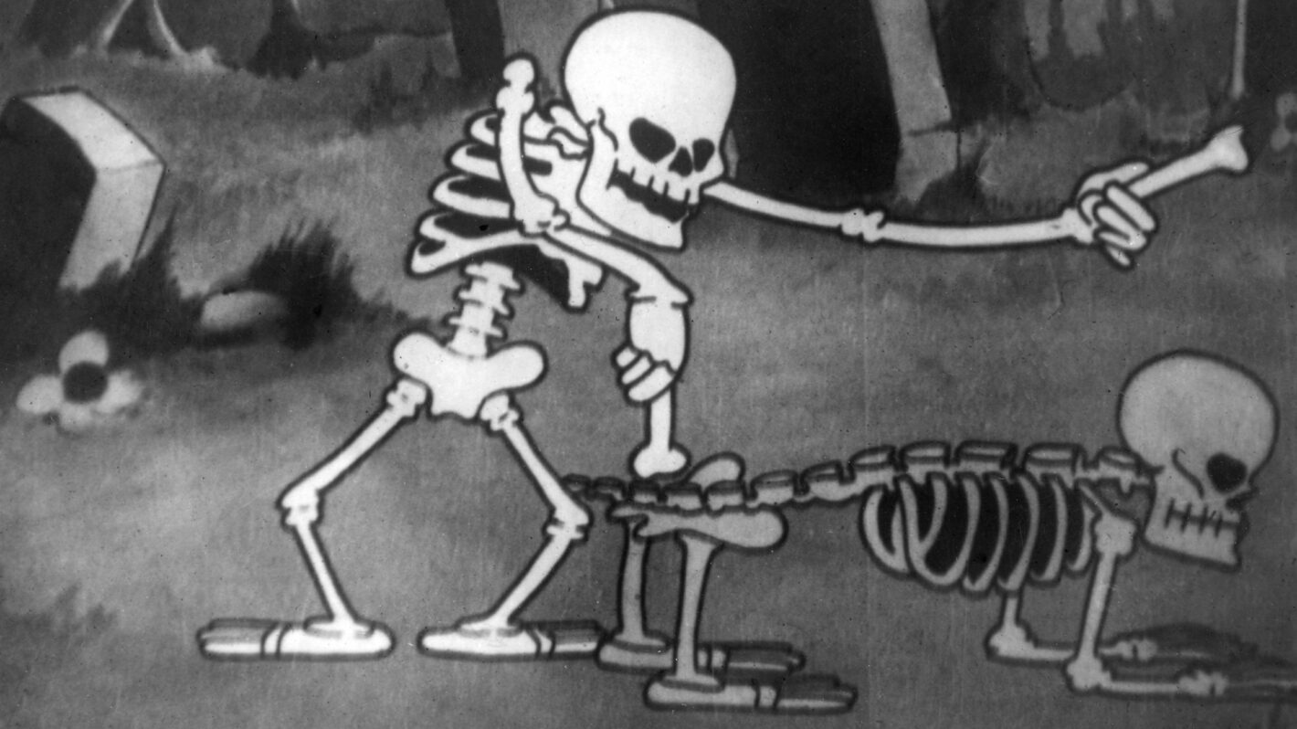 THE SKELETON DANCE, Disney animated short cartoon, 1929