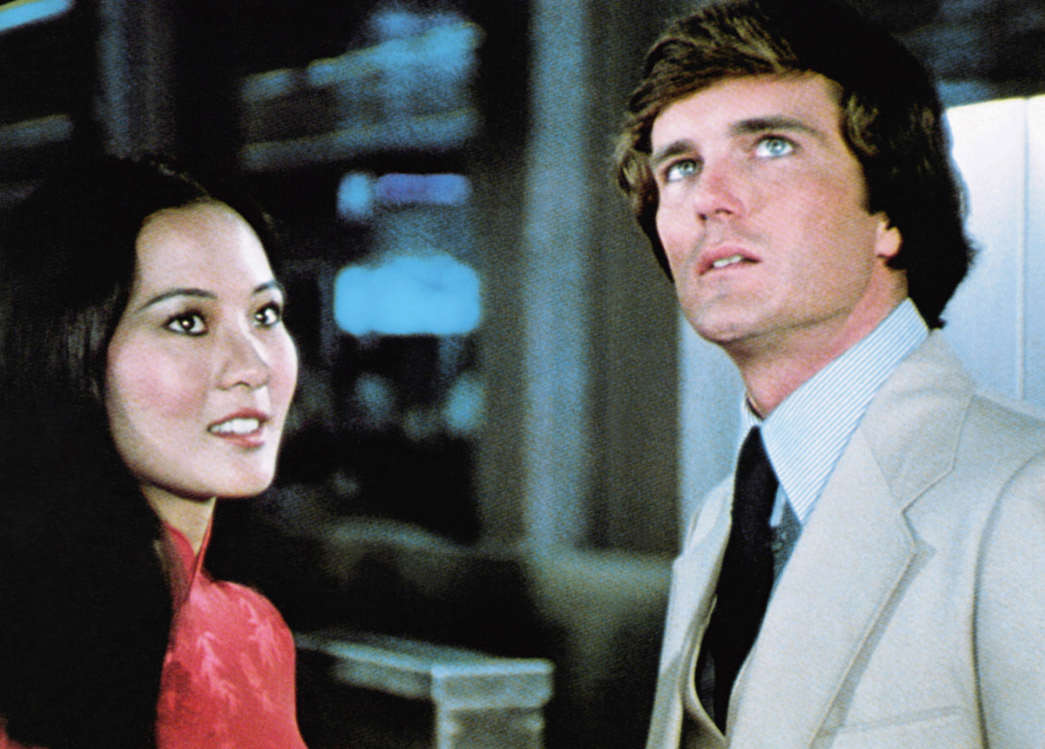 SPIDER-MAN: THE DRAGON'S CHALLENGE (aka SPIDERMAN: THE CHINESE WEB), from left, Rosalind Chao, Nicholas Hammond, 1979