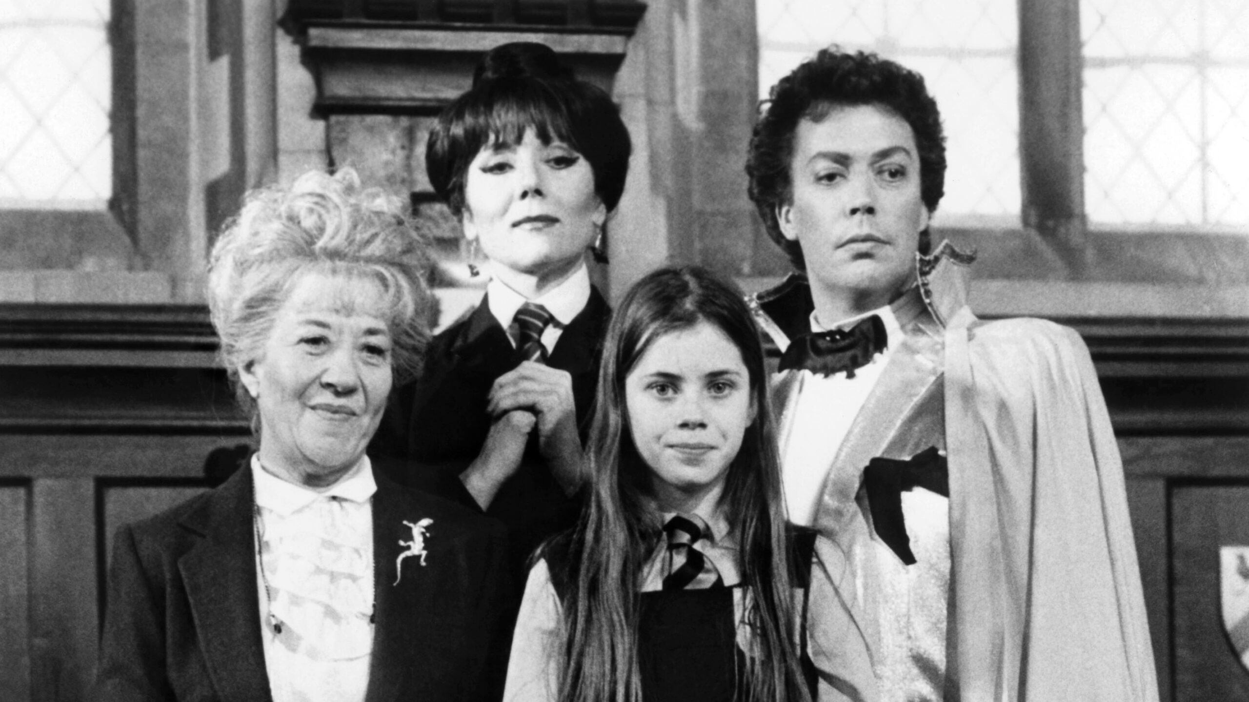 THE WORST WITCH, Charlotte Rae, Diana Rigg, Fairuza Balk, Tim Curry, 1986