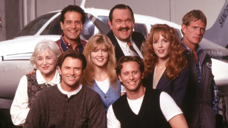 WINGS, Rebecca Schull, Tony Shalhoub, Timothy Daly, Crystal Bernard, David Schramm, Steven Weber, Amy Yasbeck, Thomas Hayden Church, 1990 - 1997.
